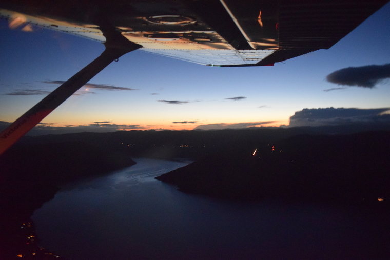 night flight over Victoria