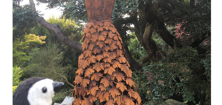Oh Canada! gown at Abkhazi Garden - Art